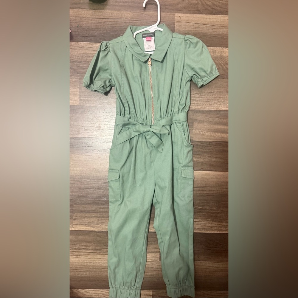 Vince Camuto Olive Green Jumpsuit Toddler